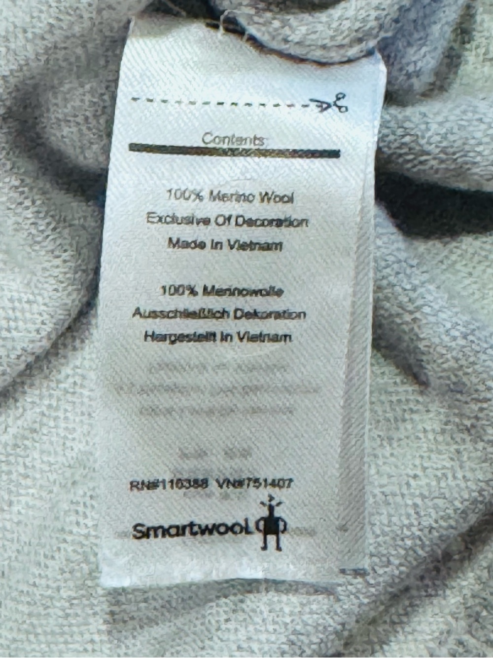 Smartwool Gray Floral Half-Zip Pullover - Picture 3 of 6